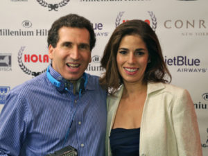 Tony Bennis director of the HOLA Awards with actress Ana Ortiz