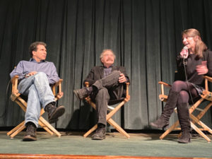 Tony Bennis Roger Lyons Jill Goltzer discuss Etched in Glass after the film screened at the Tribeca Screening Room