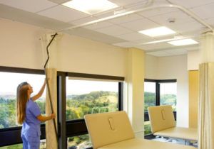 On The Right Track hospital curtains are easy to replace